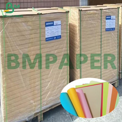 100gsm - 250gsm রঙিন আনকোটেড ব্রিস্টল পেপার 1350 মিমি প্রস্থ DIY রঙের কার্ড