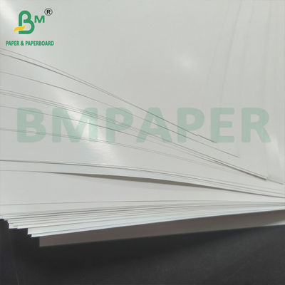 গ্লোসি লেপযুক্ত একপাশে লেবেল কাগজ 80gsm 90gsm সাদা C1S আর্ট কাগজ