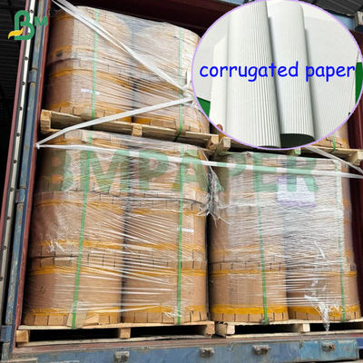 ১.১ মিমি সাদা একক মুখ এফ ফ্লুট ঢেউতোলা কাগজ প্যাকেজ কার্টনের জন্য ৭৮৭ x ১০৯২ মিমি