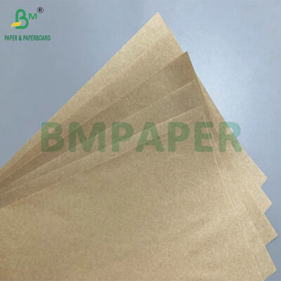 অ-বিষাক্ত গ্রীস প্রতিরোধী 30gsm 35gsm ব্রাউন গ্রীসপ্রুফ পেপার বার্গার চিপসের জন্য স্যান্ডউইচ রোল
