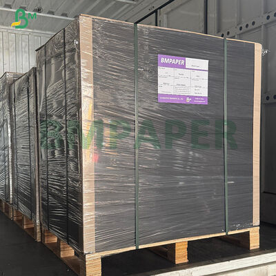 হাতে তৈরি ডিআইওয়াই এর জন্য ২৮০ গ্রাম ৩০০ গ্রাম ভার্জিন উড গ্লসি ব্ল্যাক কার্ডবোর্ড