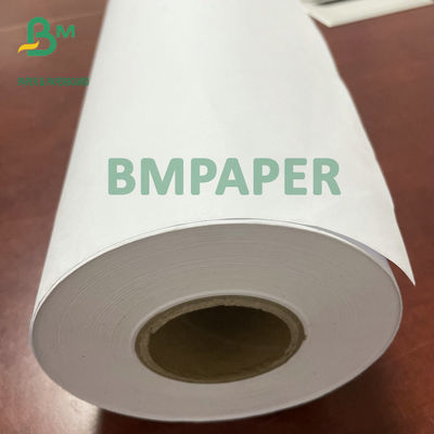 24" x 50 ইয়ার্ড 20LB আনকোটেড ইঙ্কজেট বন্ড পেপার CAD প্লটার পেপার রোলস