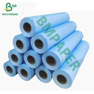 80gsm ক্যাড প্লটার পেপার ইঙ্কজেট প্রিন্ট ব্লু রোল 310mm 620mm x 150m দৈর্ঘ্য