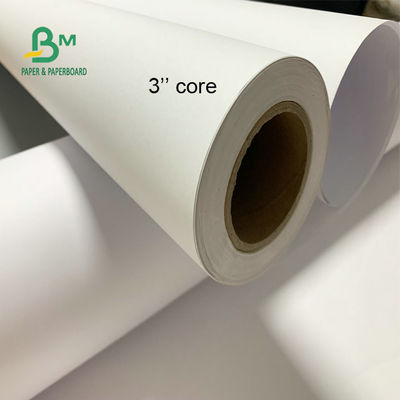 24'' 36'' প্রস্থ 92 উজ্জ্বলতা 20lb CAD প্লটার পেপার আনকোটেড বন্ড রোল