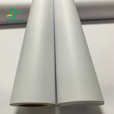 24'' 36'' প্রস্থ 92 উজ্জ্বলতা 20lb CAD প্লটার পেপার আনকোটেড বন্ড রোল