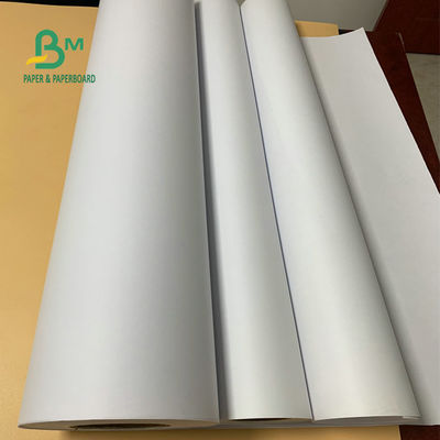 24'' 36'' প্রস্থ 92 উজ্জ্বলতা 20lb CAD প্লটার পেপার আনকোটেড বন্ড রোল