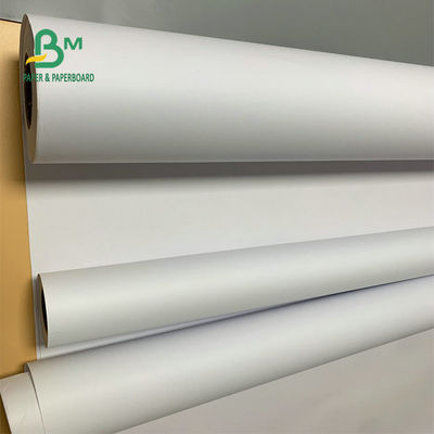 24'' 36'' প্রস্থ 92 উজ্জ্বলতা 20lb CAD প্লটার পেপার আনকোটেড বন্ড রোল