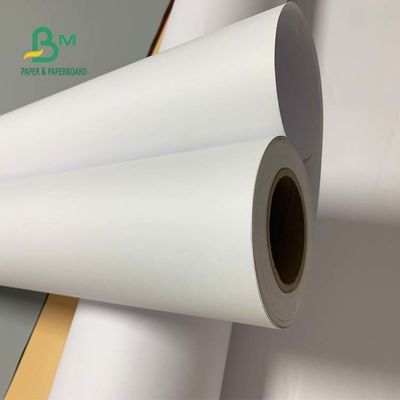 92 উজ্জ্বলতা 24'' x 300ft 20lb CAD বন্ড পেপার আনকোটেড হোয়াইট রোল
