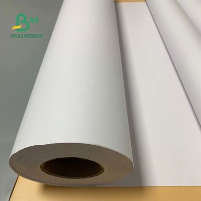 92 উজ্জ্বলতা 24'' x 300ft 20lb CAD বন্ড পেপার আনকোটেড হোয়াইট রোল