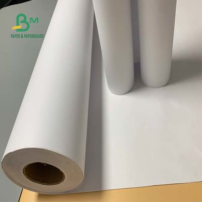 92 উজ্জ্বলতা 24'' x 300ft 20lb CAD বন্ড পেপার আনকোটেড হোয়াইট রোল