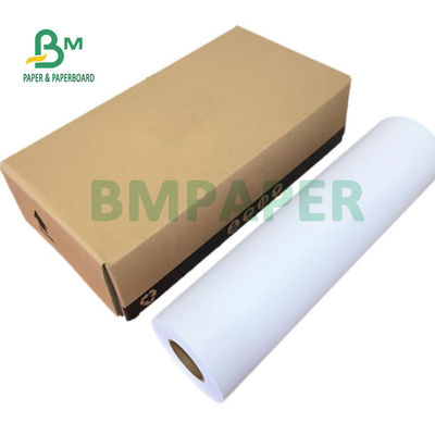 প্রশস্ত ফরম্যাট 80gsm 20LB ক্যাড প্লটার পেপার রোল 18'' 24' 36' X 500ft ইঞ্জিনিয়ারিং আর্কিটেকচারাল অঙ্কন জন্য