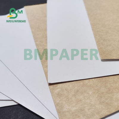 325gsm ইউনিফর্ম সাদা প্রলিপ্ত ক্রাফট ব্যাক পেপার প্যাকিং রুটি 70 X 100 সেমি
