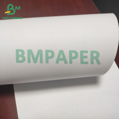 ইঞ্জিনিয়ারিংয়ের জন্য 24&quot; X 150' 20lb CAD আনকোটেড প্লটার পেপার উজ্জ্বল সাদা রঙ