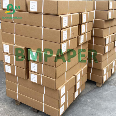ইঞ্জিনিয়ারিংয়ের জন্য 24&quot; X 150' 20lb CAD আনকোটেড প্লটার পেপার উজ্জ্বল সাদা রঙ