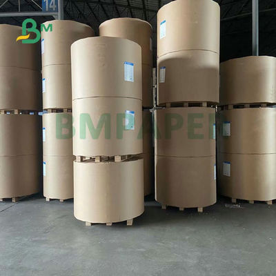 ভার্জিন হোয়াইট ক্রাফট পেপার রোল 24 X 35 ইঞ্চি 150gsm 170gsm 190gsm কাগজের ব্যাগের জন্য