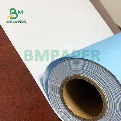 30'' X 150ft 2'' কোর সিঙ্গেল সাইড ব্লু CAD বন্ড পেপার 20lb মসৃণতা