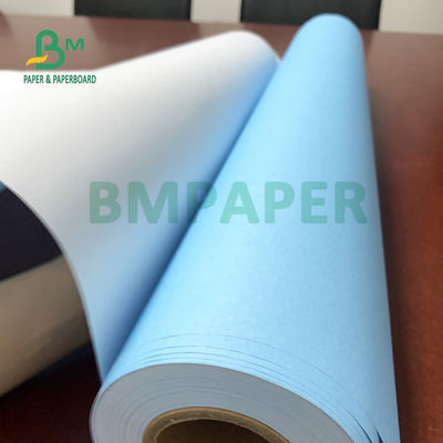 30'' X 150ft 2'' কোর সিঙ্গেল সাইড ব্লু CAD বন্ড পেপার 20lb মসৃণতা