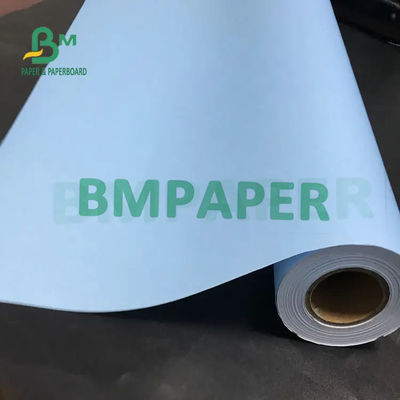 80gsm 20lb সিঙ্গেল সাইড/ডাবল সাইড ব্লু প্লটার পেপার রোল ডিজিটাল প্রিন্টিং