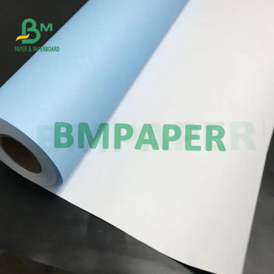 80gsm 20lb সিঙ্গেল সাইড/ডাবল সাইড ব্লু প্লটার পেপার রোল ডিজিটাল প্রিন্টিং
