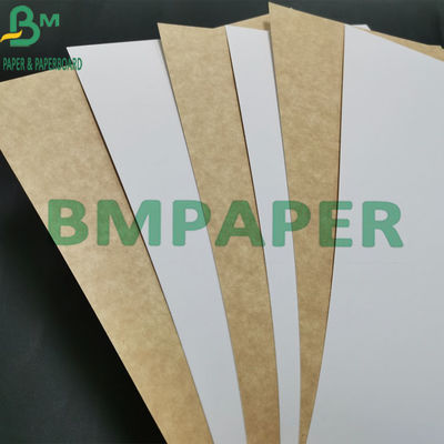 ভার্জিন পাল্প 325gsm ফুড গ্রেড ক্রাফ্ট পেপার সাদা বাদামী পিঠের সাথে প্রলিপ্ত
