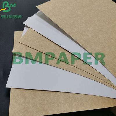 ভার্জিন পাল্প 325gsm ফুড গ্রেড ক্রাফ্ট পেপার সাদা বাদামী পিঠের সাথে প্রলিপ্ত