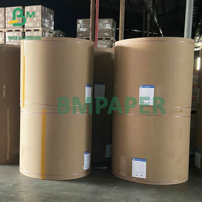 সিমেন্ট প্যাক করার জন্য BM সরবরাহ 70gsm 75gsm সেমি এক্সটেনসিবল ক্রাফট পেপার ব্রাউন