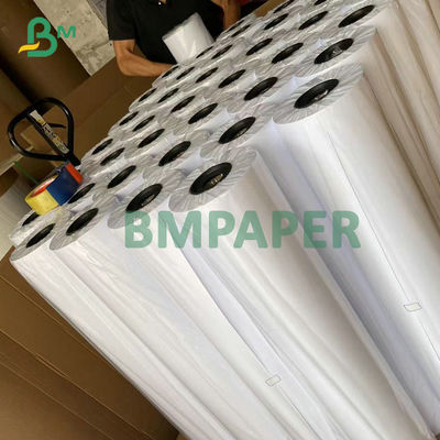 2'' কোর হোয়াইট ইঙ্ক জেট ইঞ্জিনিয়ারিং পেপার 20# CAD বন্ড রোল 24'' x 300ft