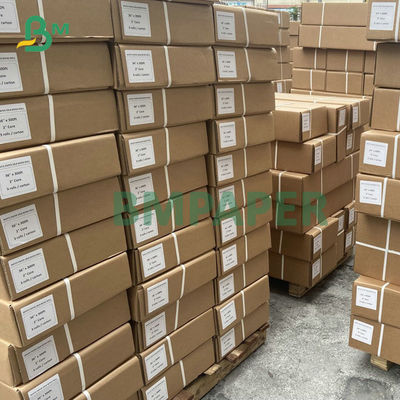 2'' কোর হোয়াইট ইঙ্ক জেট ইঞ্জিনিয়ারিং পেপার 20# CAD বন্ড রোল 24'' x 300ft