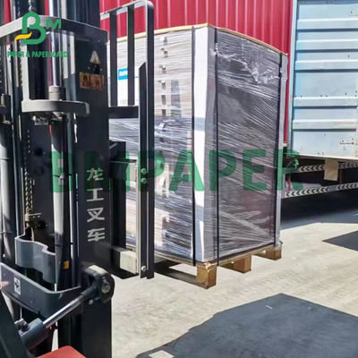 পুনর্ব্যবহারযোগ্য 400gsm সম্পূর্ণরূপে প্রলিপ্ত সাদা রেখাযুক্ত চিপবোর্ড ধূসর পিছনে