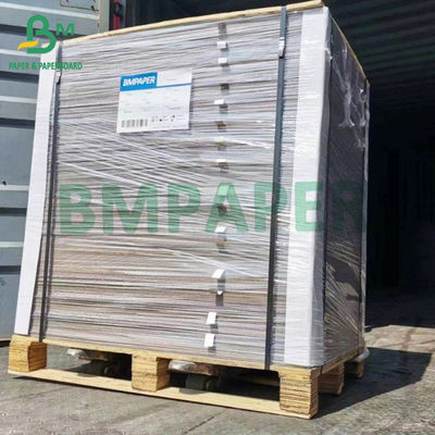 পুনর্ব্যবহারযোগ্য 400gsm সম্পূর্ণরূপে প্রলিপ্ত সাদা রেখাযুক্ত চিপবোর্ড ধূসর পিছনে