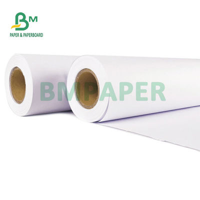 ইঞ্জিনিয়ারিং প্ল্যানের জন্য 20lb CAD আনকোটেড ইঙ্কজেট প্লটার পেপার 24'' 36'' X 150''