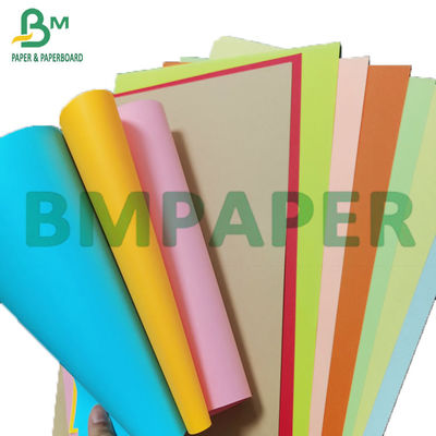 100gsm - 250gsm রঙিন আনকোটেড ব্রিস্টল পেপার 1350 মিমি প্রস্থ DIY রঙের কার্ড