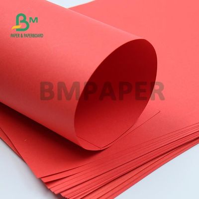 DIY ক্রাফট 1350 মিমি ক্লিয়ার ইমেজের জন্য 100 - 250gsm লাল রঙের আনকোটেড ব্রিস্টল পেপার