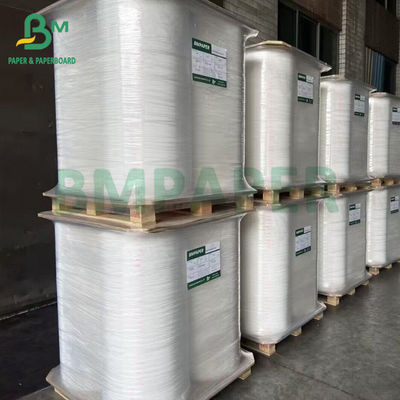 48gsm 55gsm জাম্বো থার্মাল পেপার রোল 40 ইঞ্চি 50 ইঞ্চি POS প্রুফ পেপার