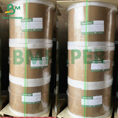 48gsm 55gsm জাম্বো থার্মাল পেপার রোল 40 ইঞ্চি 50 ইঞ্চি POS প্রুফ পেপার