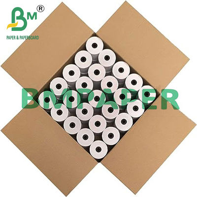 নগদ নিবন্ধনের জন্য 55gsm 48gsm ইমপ্রেশন ব্ল্যাক থার্মাল রসিদ পেপার রোলস