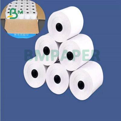 ব্যাংক POS এর জন্য 55gr 80x80mm 57x40mm ক্যাশ রেজিস্টার থার্মাল পেপার রোল
