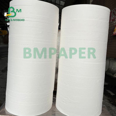 24gsm 28gsm হোয়াইট ক্রাফট স্ট্র র্যাপিং পেপার রোল 25mm 26.5mm কম্পোস্টেবল