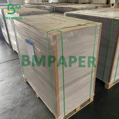 OEM ডুপ্লেক্স কাগজের শক্ত কাগজের বোর্ড একপাশে ধূসর একপাশে প্রলিপ্ত সাদা শীট 200 - 450gsm