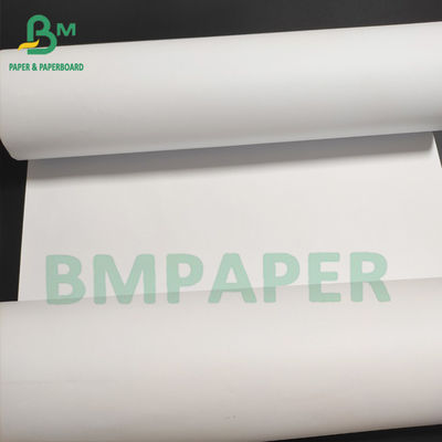 36&quot; X 150' প্লটার পেপার রোল 20 Lb আনকোটেড হোয়াইট পেপার 2&quot; কোর রোলস