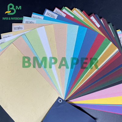 টেক্সচারযুক্ত কাগজ 110gsm 150gsm 230gsm মুদ্রণযোগ্য রঙিন কভার কাগজ ভার্জিন পল্প শীট