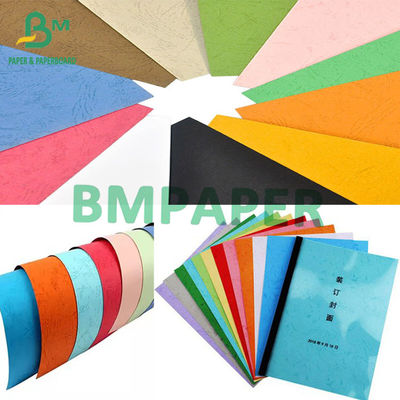 টেক্সচারযুক্ত কাগজ 110gsm 150gsm 230gsm মুদ্রণযোগ্য রঙিন কভার কাগজ ভার্জিন পল্প শীট