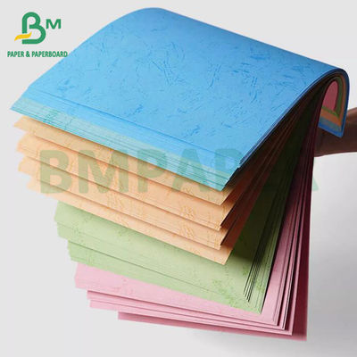 রঙিন অবিচ্ছিন্ন 230gsm চামড়া শস্য কাগজ A4 A3+ বাঁধাই কভার কাগজ