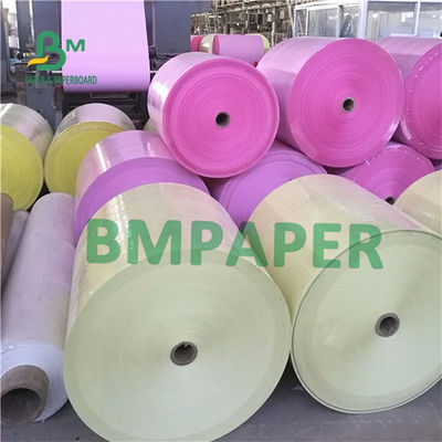 50 - 60g এনসিআর রোল কার্বনহীন কপি কাগজ সিএফবি সিএফবি সিবি কাগজ 240mm 610mm 860mm প্রশস্ত