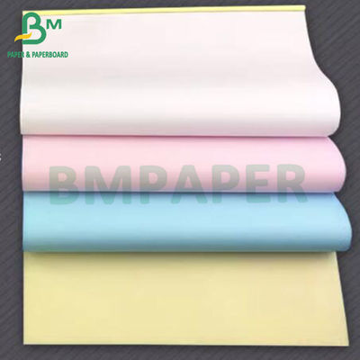 এফডিএ কার্বনহীন কপি কাগজ 55gsm সিবি সিএফ সিএফবি মাল্টি রঙ উপলব্ধ প্রাপ্তি বই কাগজ