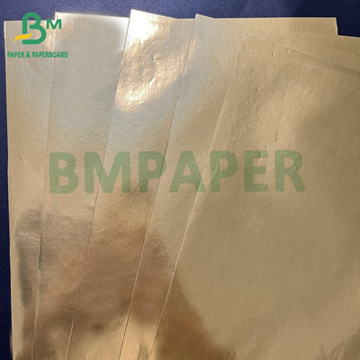 মসৃণ 80 গ্রাম ভিজা শক্তি সিলভার গোল্ডেন অ্যালুমিনিয়াম ধাতব কাগজ