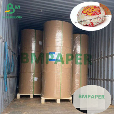 30g-80g Greaseproof সাদা কাগজ রোল উচ্চ মানের খাদ্য প্যাকেজিং মাস্টার রোল কাস্টম আকার
