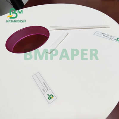 প্যাকেজিং স্ট্রো জন্য 28gsm খাদ্য গ্রেড হোয়াইট পেপার 30mm 35mm ইকো বন্ধুত্বপূর্ণ