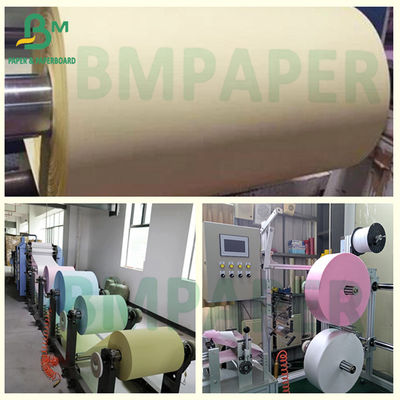 সাদা গোলাপী হলুদ কার্বনহীন কপি কাগজ 50g থেকে 60gsm CCP