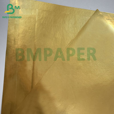 70 গ্রাম ভিজা প্রতিরোধের গোল্ডেন অ্যালুমিনিয়াম ধাতব বিয়ার লেবার কাগজ